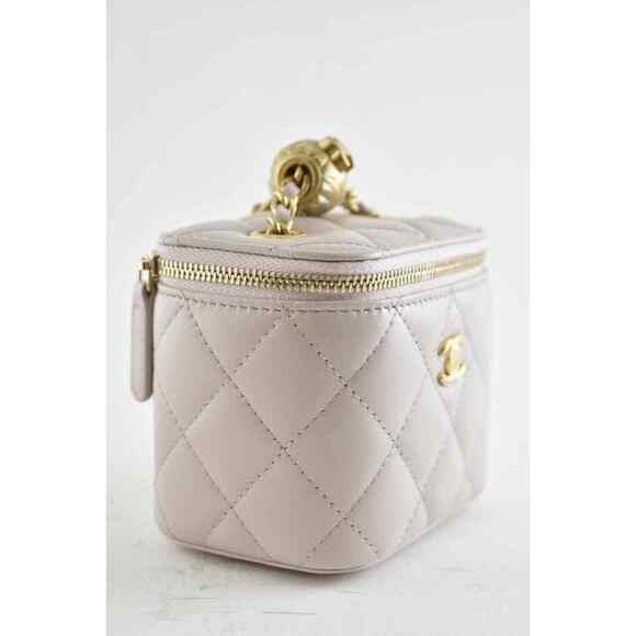 Chanel 21B Mini Purple Vanity Chain Gold Coco Pearl Crush Shoulder Crossbody Bag - Picture 6 of 12